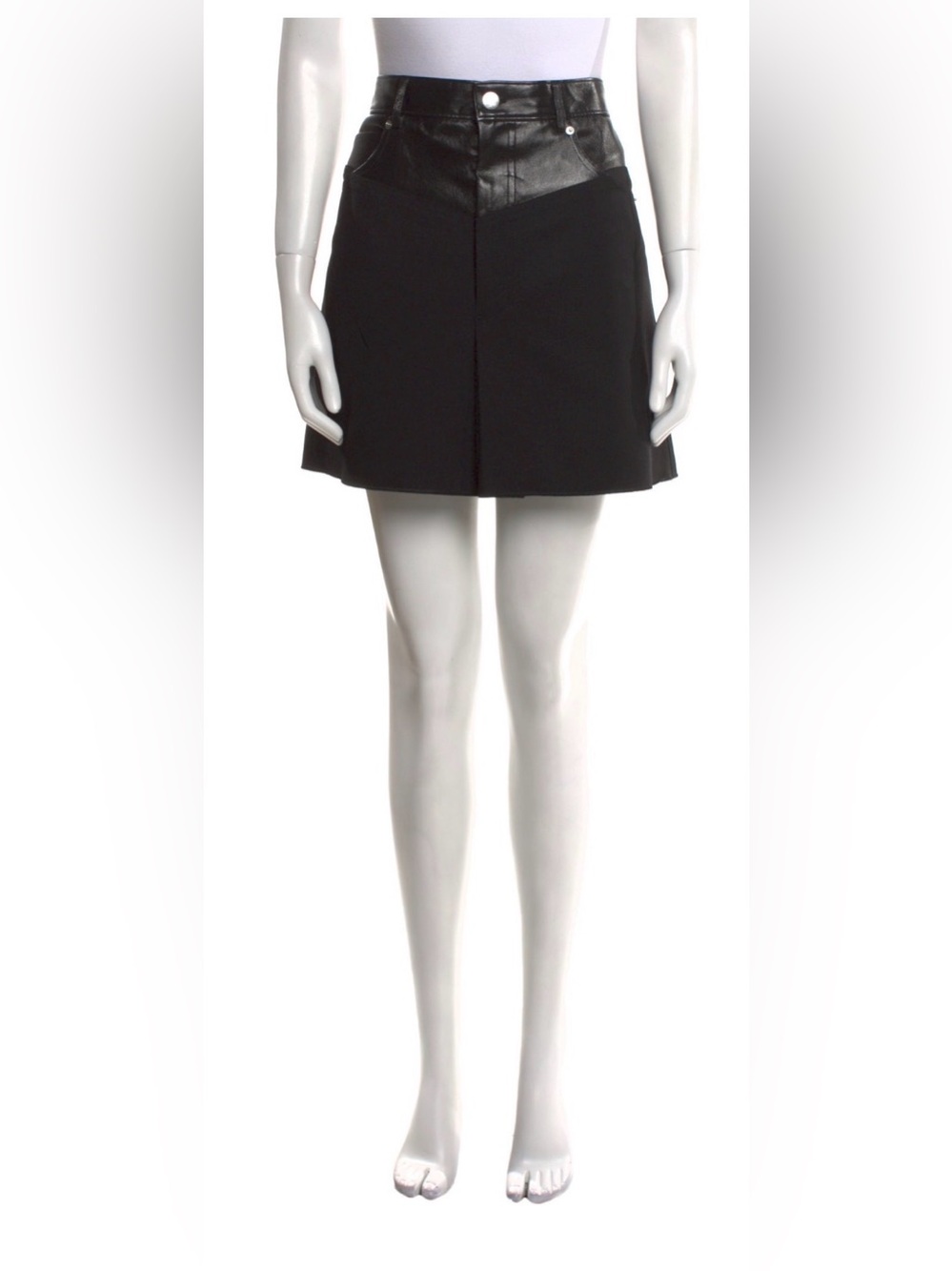 Helmut Lang Skirt - Wool Skirt - Size 10 - Large - Black - Mini Skirt - Matte